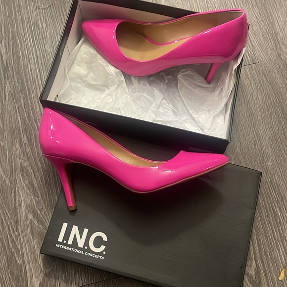 INC Hot Pink Patent Pumps | Size 10 - Picture 2 of 4